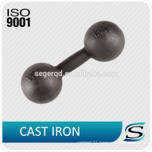 Cast iron round cheap dumbbells